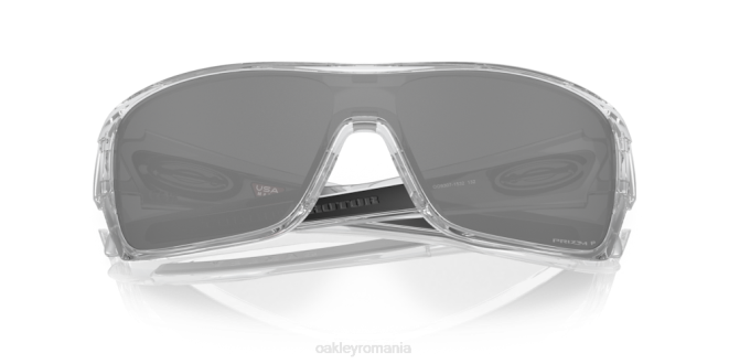 Oakley Lentile polarizate prizm negre, cadru transparent lustruit rotorul turbinei ochelari 620J158