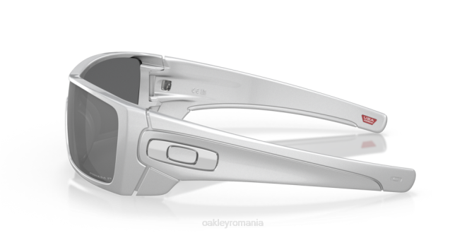 Oakley Lentile polarizate prizm negre, cadru x-silver colecția batwolf x-silver ochelari 620J603