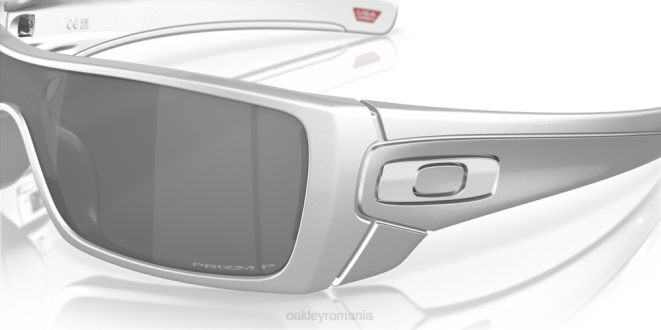 Oakley Lentile polarizate prizm negre, cadru x-silver colecția batwolf x-silver ochelari 620J603