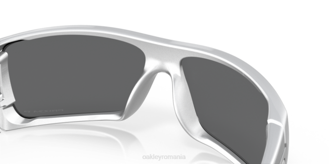 Oakley Lentile polarizate prizm negre, cadru x-silver colecția batwolf x-silver ochelari 620J603