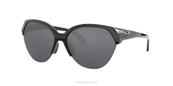 Oakley Lentile polarizate prizm negre, rama neagra lustruita punctul final ochelari 620J956