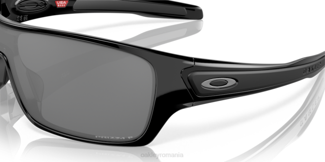Oakley Lentile polarizate prizm negre, rama neagra lustruita rotorul turbinei ochelari 620J157