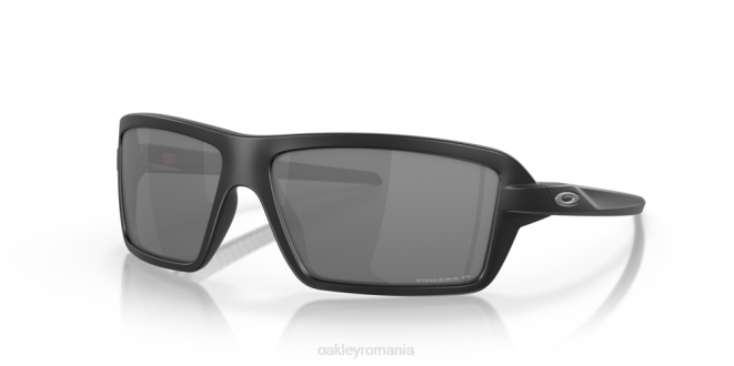 Oakley Lentile polarizate prizm negre, rama neagra mata cabluri ochelari 620J666
