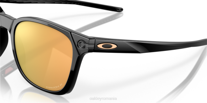 Oakley Lentile polarizate prizm rose gold, cadru negru lustruit ojector ochelari 620J577