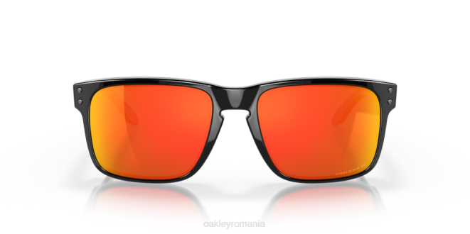 Oakley Lentile polarizate prizm ruby, rama neagra lustruita holbrook ochelari 620J60