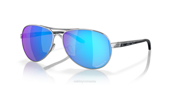 Oakley Lentile polarizate prizm safir, cadru cromat lustruit părere ochelari 620J481