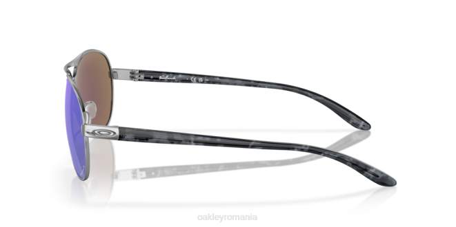 Oakley Lentile polarizate prizm safir, cadru cromat lustruit părere ochelari 620J481