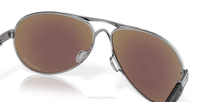 Oakley Lentile polarizate prizm safir, cadru cromat lustruit părere ochelari 620J481