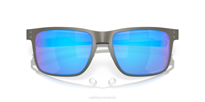 Oakley Lentile polarizate prizm safir, cadru mat gunmetal metal holbrook ochelari 620J353
