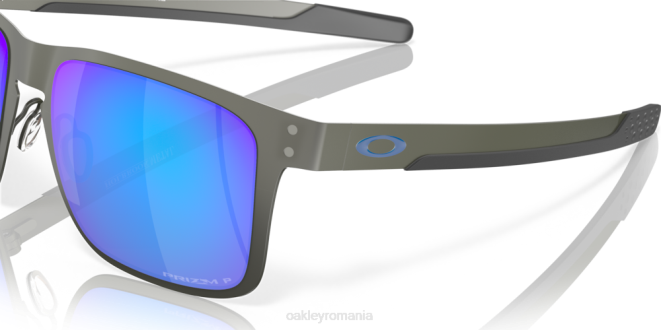 Oakley Lentile polarizate prizm safir, cadru mat gunmetal metal holbrook ochelari 620J353