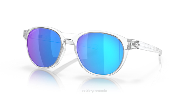 Oakley Lentile polarizate prizm safir, cadru transparent reedmace (potrivire cu punte joasă) ochelari 620J663