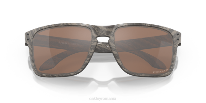 Oakley Lentile polarizate prizm tungsten, cadru din lemn holbrook xl ochelari 620J5