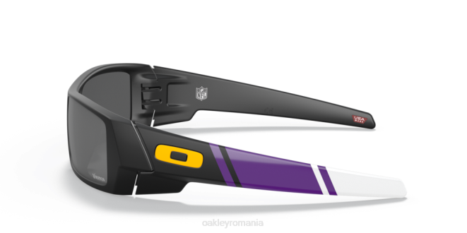 Oakley Lentile prizm negre, cadru negru mat minnesota vikings gascan ochelari 620J562