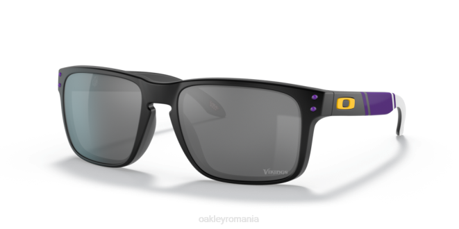 Oakley Lentile prizm negre, cadru negru mat minnesota vikings holbrook ochelari 620J639
