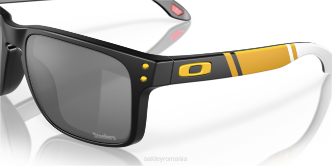 Oakley Lentile prizm negre, cadru negru mat pittsburgh steelers holbrook ochelari 620J649