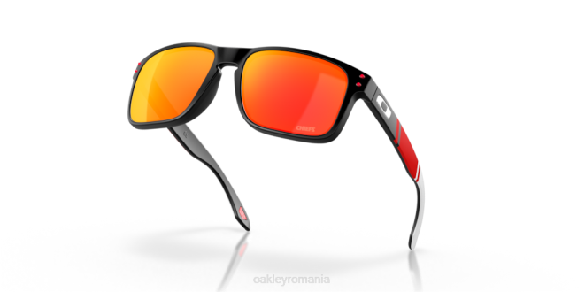 Oakley Lentile prizm rubin, cadru negru mat șefii orașului Kansas Holbrook ochelari 620J629