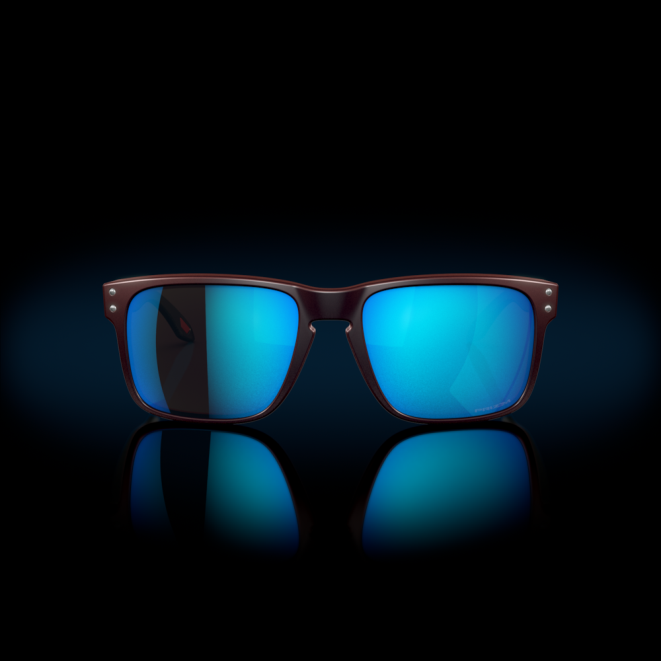 Oakley Lentile prizm safir, cadru colorshift negru/rosu mat holbrook (low bridge fit) verve collection ochelari 620J807