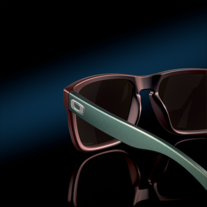 Oakley Lentile prizm safir, cadru colorshift negru/rosu mat holbrook (low bridge fit) verve collection ochelari 620J807