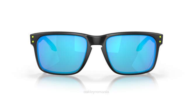Oakley Lentile prizm safir, cadru negru lustruit Holbrook (low bridge fit) colecție de înaltă rezoluție ochelari 620J804
