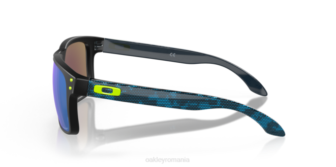 Oakley Lentile prizm safir, cadru negru lustruit Holbrook (low bridge fit) colecție de înaltă rezoluție ochelari 620J804