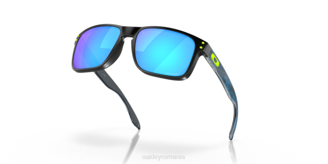 Oakley Lentile prizm safir, cadru negru lustruit Holbrook (low bridge fit) colecție de înaltă rezoluție ochelari 620J804