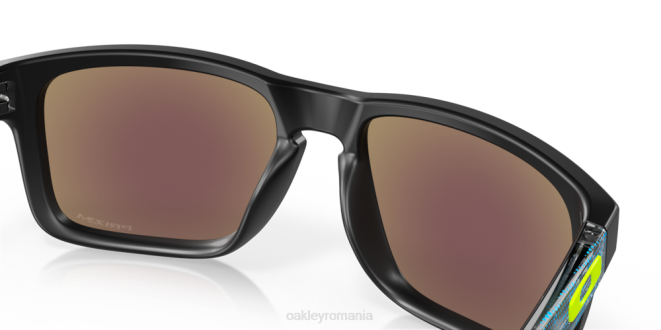 Oakley Lentile prizm safir, cadru negru lustruit Holbrook (low bridge fit) colecție de înaltă rezoluție ochelari 620J804