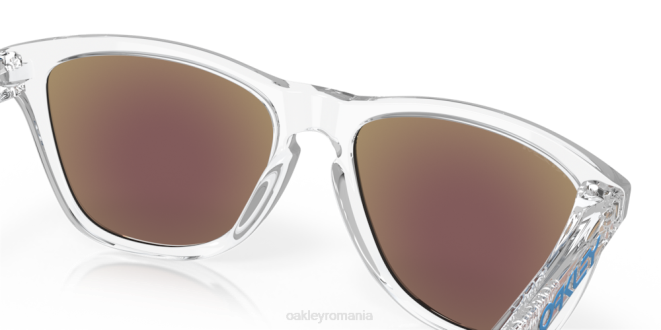 Oakley Lentile prizm safir, cadru transparent piei de broasca ochelari 620J110