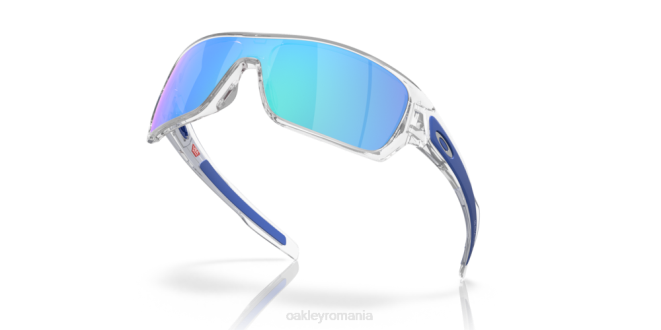 Oakley Lentile safir iridiu, cadru transparent lustruit rotorul turbinei ochelari 620J156
