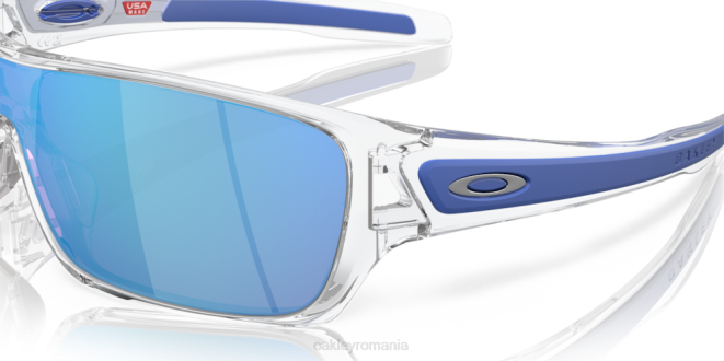 Oakley Lentile safir iridiu, cadru transparent lustruit rotorul turbinei ochelari 620J156