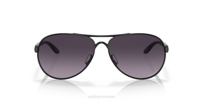 Oakley lentile gradient gri prizm, rama neagra satinata părere ochelari 620J488