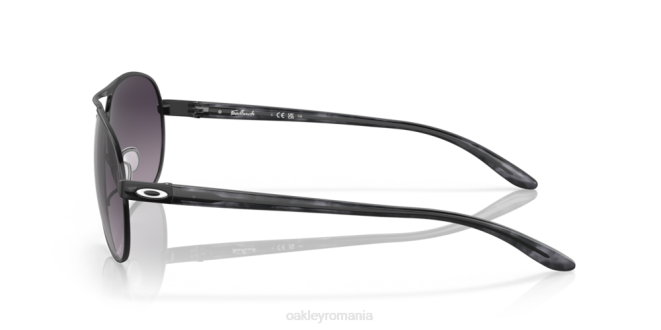 Oakley lentile gradient gri prizm, rama neagra satinata părere ochelari 620J488