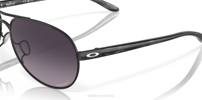Oakley lentile gradient gri prizm, rama neagra satinata părere ochelari 620J488