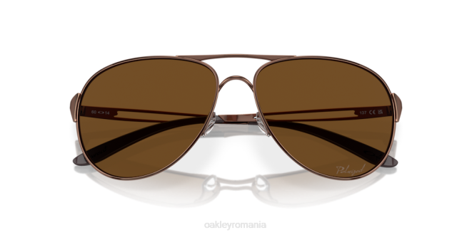 Oakley lentile polarizate bronz, rama bruneta avertisment ochelari 620J508