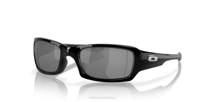 Oakley lentile polarizate cu iridiu negru, cadru negru lustruit cinci la pătrat ochelari 620J247