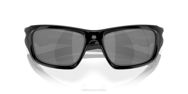 Oakley lentile polarizate cu iridiu negru, cadru negru lustruit supapă ochelari 620J772