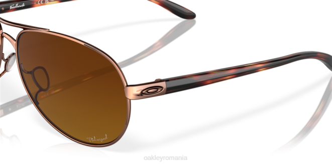Oakley lentile polarizate maro gradient, rama aurie roz părere ochelari 620J479