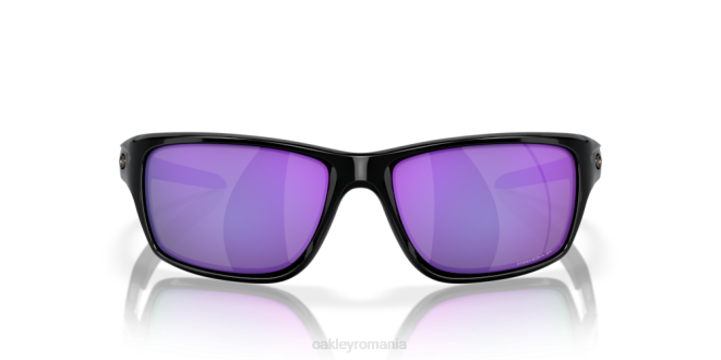 Oakley lentile polarizate violet iridiu, rama neagra lustruita cantină ochelari 620J746