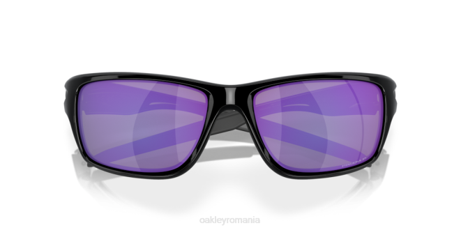 Oakley lentile polarizate violet iridiu, rama neagra lustruita cantină ochelari 620J746