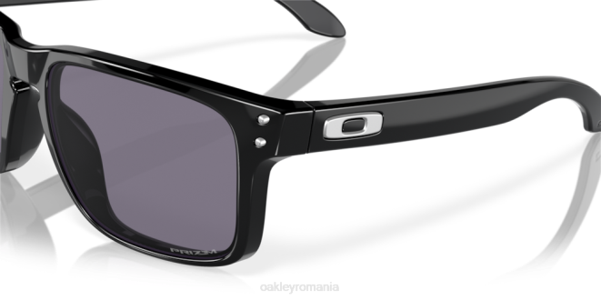 Oakley lentile prizm gri, rama neagra lustruita Holbrook (potrivire cu punte joasă) ochelari 620J791