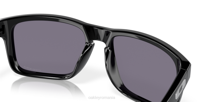 Oakley lentile prizm gri, rama neagra lustruita Holbrook (potrivire cu punte joasă) ochelari 620J791