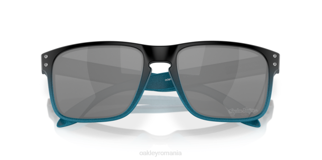Oakley lentile prizm negre, cadru decolorat albastru seria Holbrook Troy Lee Designs ochelari 620J654