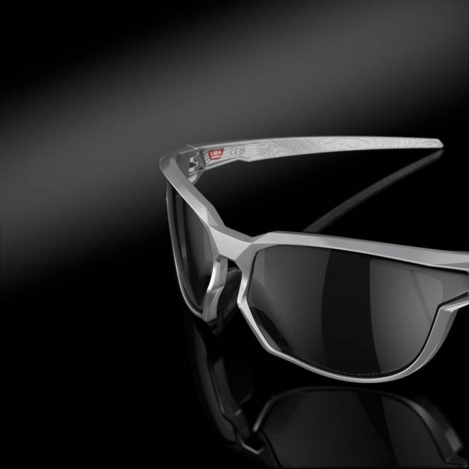Oakley lentile prizm negre, cadru x-silver colecția kaast x-silver ochelari 620J753