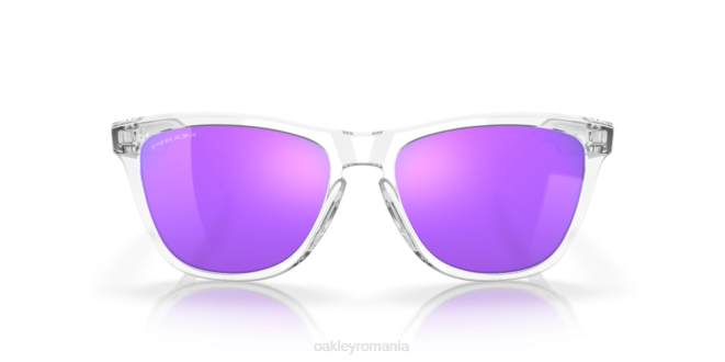 Oakley lentile prizm violet, ramă transparentă lustruită piei de broasca ochelari 620J114