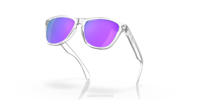 Oakley lentile prizm violet, ramă transparentă lustruită piei de broasca ochelari 620J114
