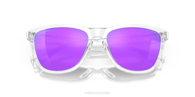 Oakley lentile prizm violet, ramă transparentă lustruită piei de broasca ochelari 620J114