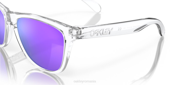 Oakley lentile prizm violet, ramă transparentă lustruită piei de broasca ochelari 620J114
